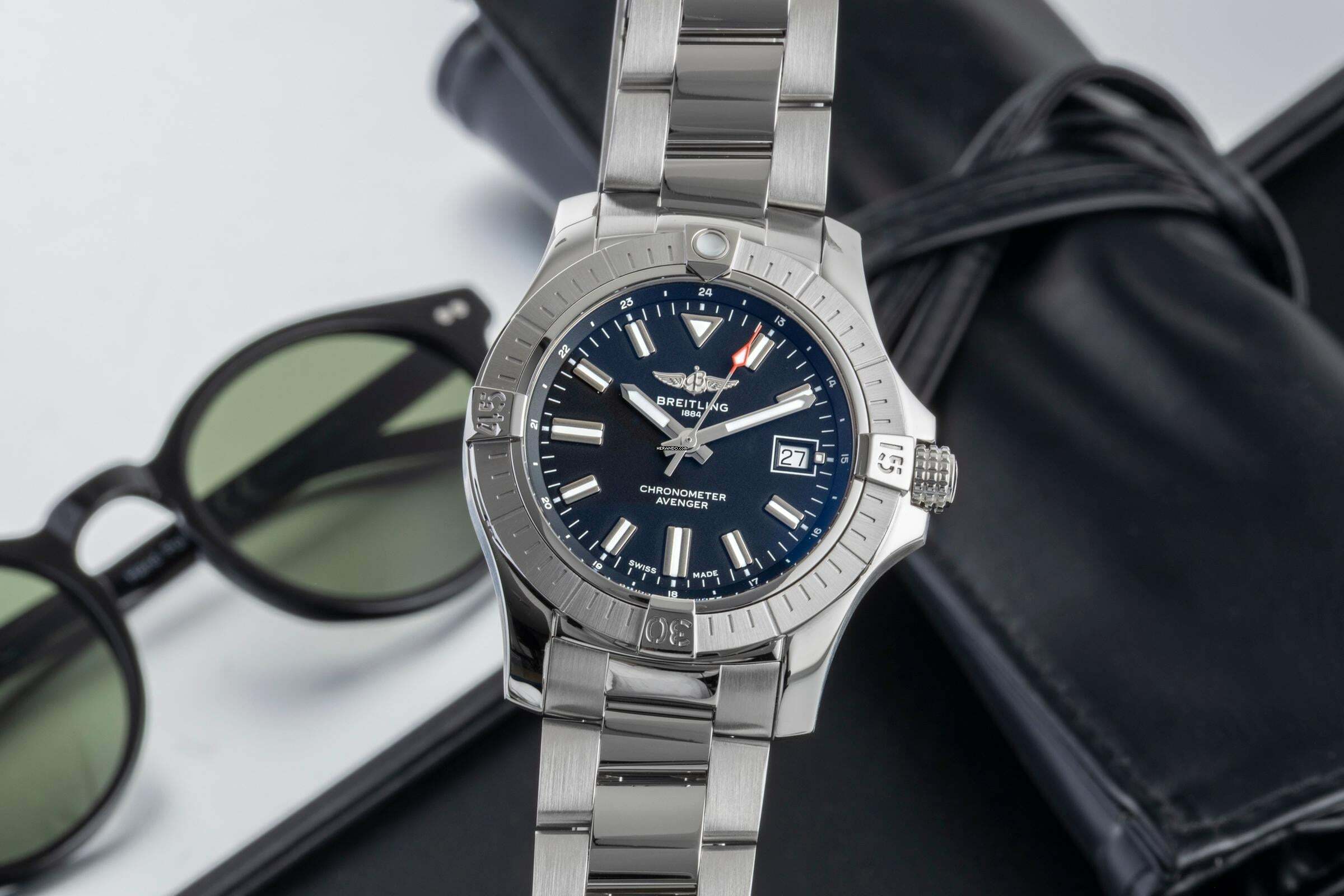  Breitling Avenger Stahl Automatik Herrenuhr Ref A17318101B1A1 Box & Papiere 2020 