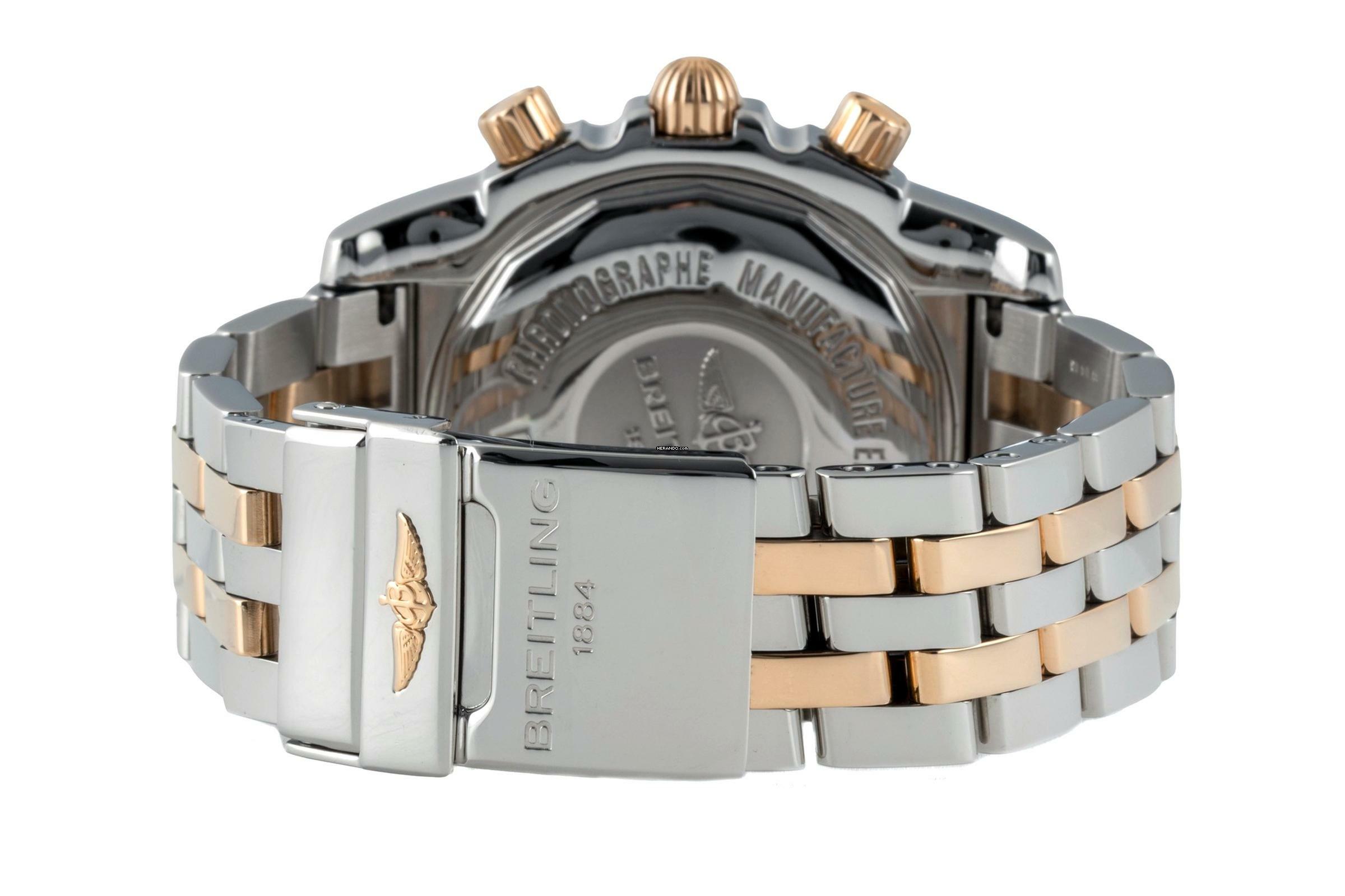 Thumbnail von Breitling Chronomat 44 Chronograph Stahl / Gold Automatik Herrenuhr Ref. IB0110