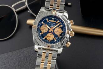 Thumbnail von Breitling Chronomat 44 Chronograph Stahl / Gold Automatik Herrenuhr Ref. IB0110
