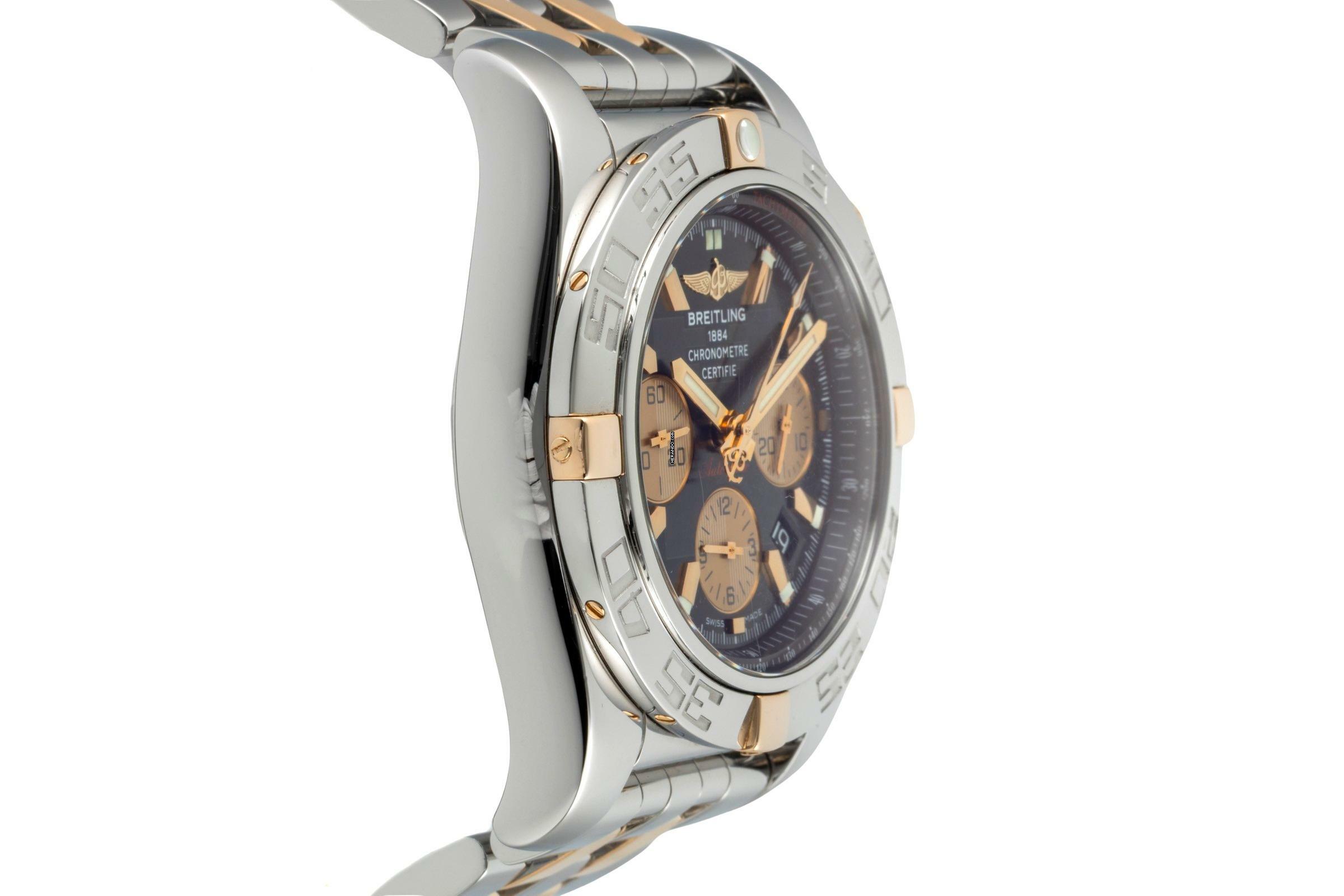 Thumbnail von Breitling Chronomat 44 Chronograph Stahl / Gold Automatik Herrenuhr Ref. IB0110