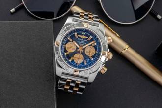 Thumbnail von Breitling Chronomat 44 Chronograph Stahl / Gold Automatik Herrenuhr Ref. IB0110