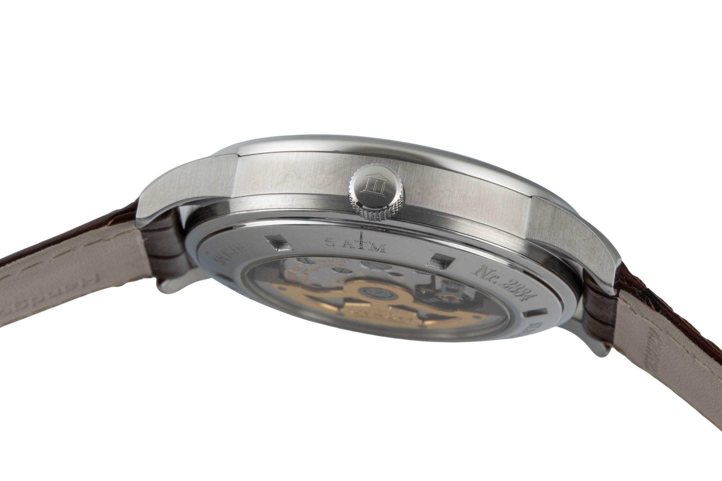 Thumbnail von Union Glashütte Diplomat Stahl Automatik Herrenuhr 26.44.16.02.10 B&P 2009