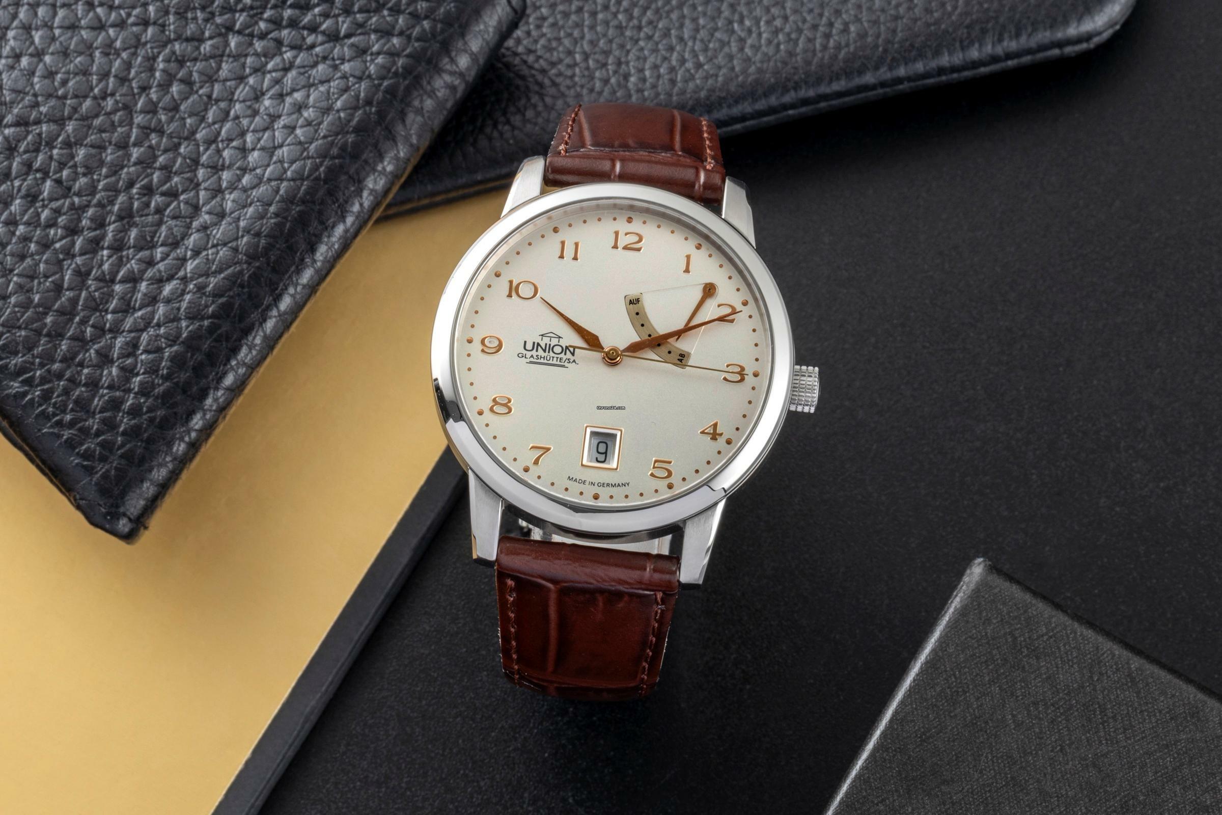 Thumbnail von Union Glashütte Diplomat Stahl Automatik Herrenuhr 26.44.16.02.10 B&P 2009