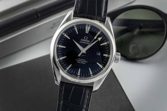 Thumbnail von Omega Seamaster Aqua Terra 150M Black Dial Edelstahl Automatik Herrenuhr 2502.50