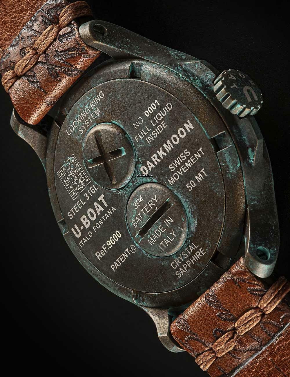 Thumbnail von U-Boat 9600/A Herrenuhr Darkmoon Unico 45mm 50M