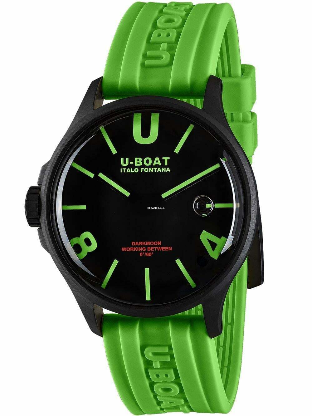 Thumbnail von U-Boat 9534 Darkmoon Green IPB Herrenuhr 44mm 5ATM