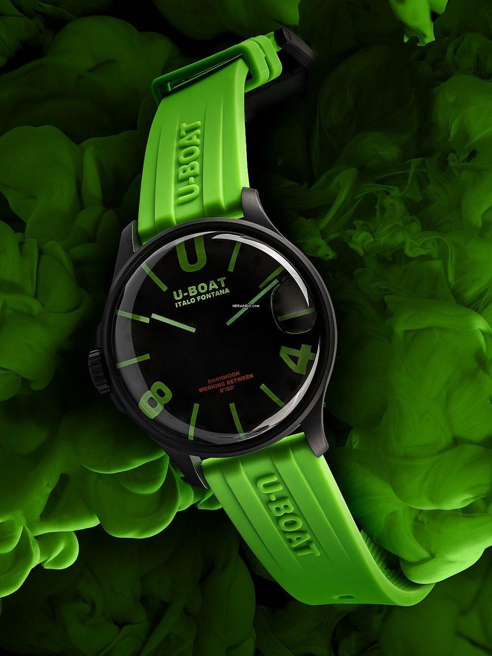 Thumbnail von U-Boat 9534 Darkmoon Green IPB Herrenuhr 44mm 5ATM