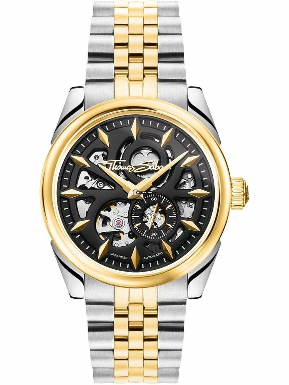 THOMAS SABO WA0410-291-203 Herrenuhr Automatik Bicolour 41mm 5ATM