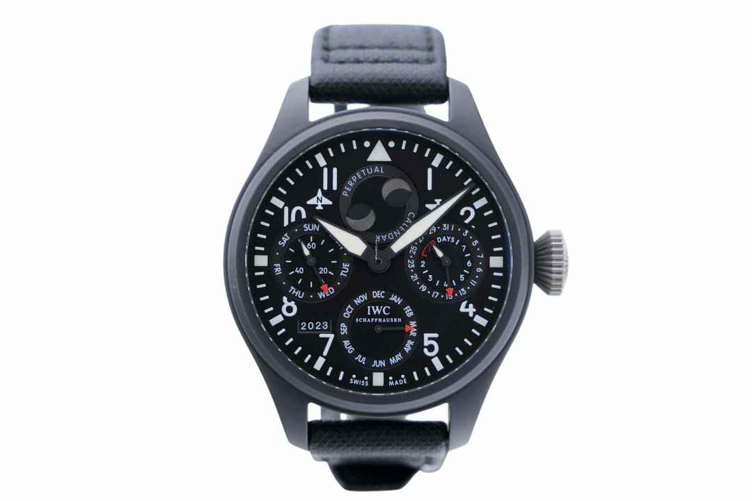  IWC Große Fliegeruhr Top Gun Big Pilot Top Gun - Perpetual Calendar In Ceramic - With Box And Papers - IW502902 2014 