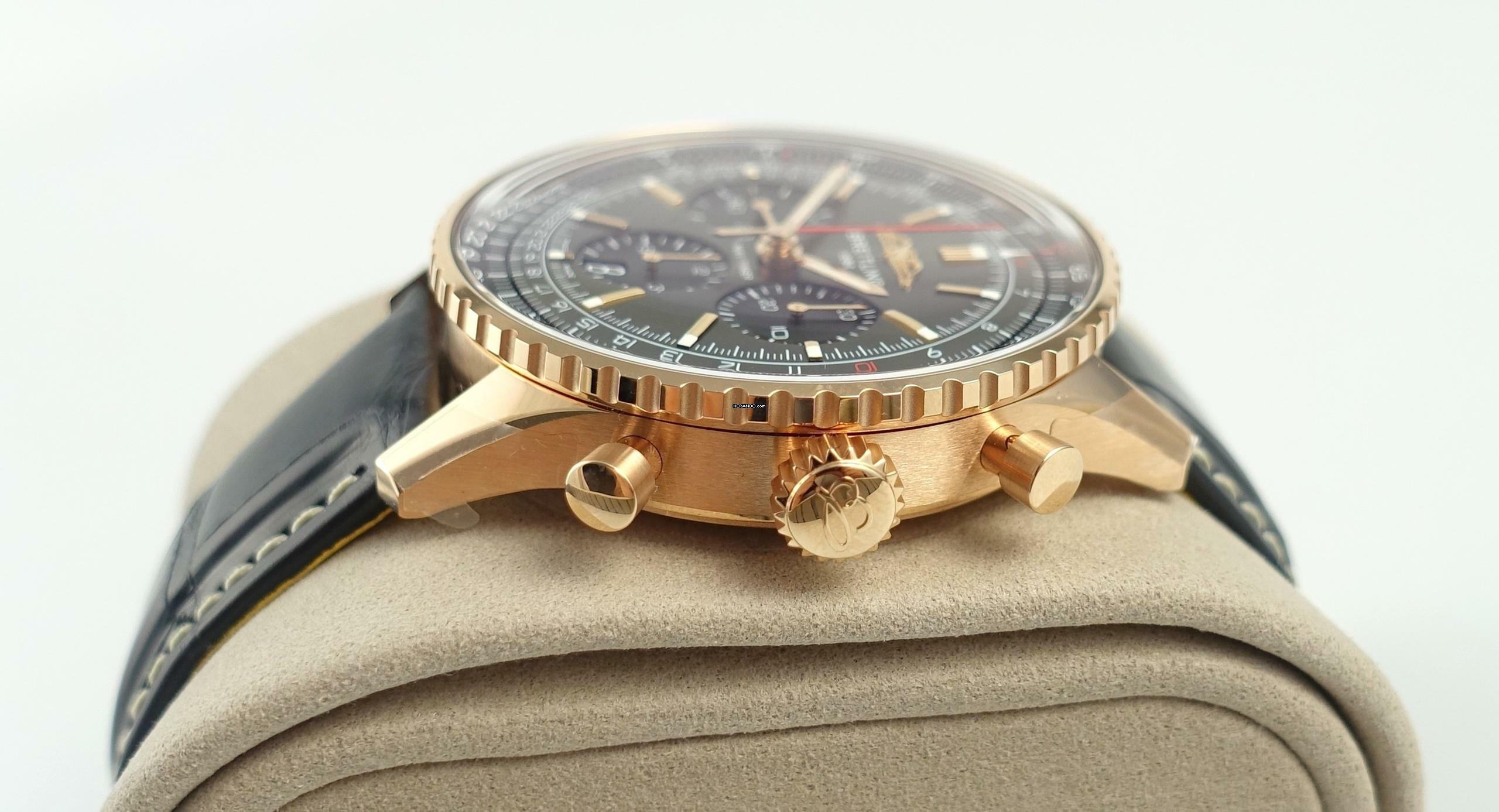 Thumbnail von Breitling Navitimer 1 B01 Chronograph 43 Limited Edition Rosegold Full Set / New Watch