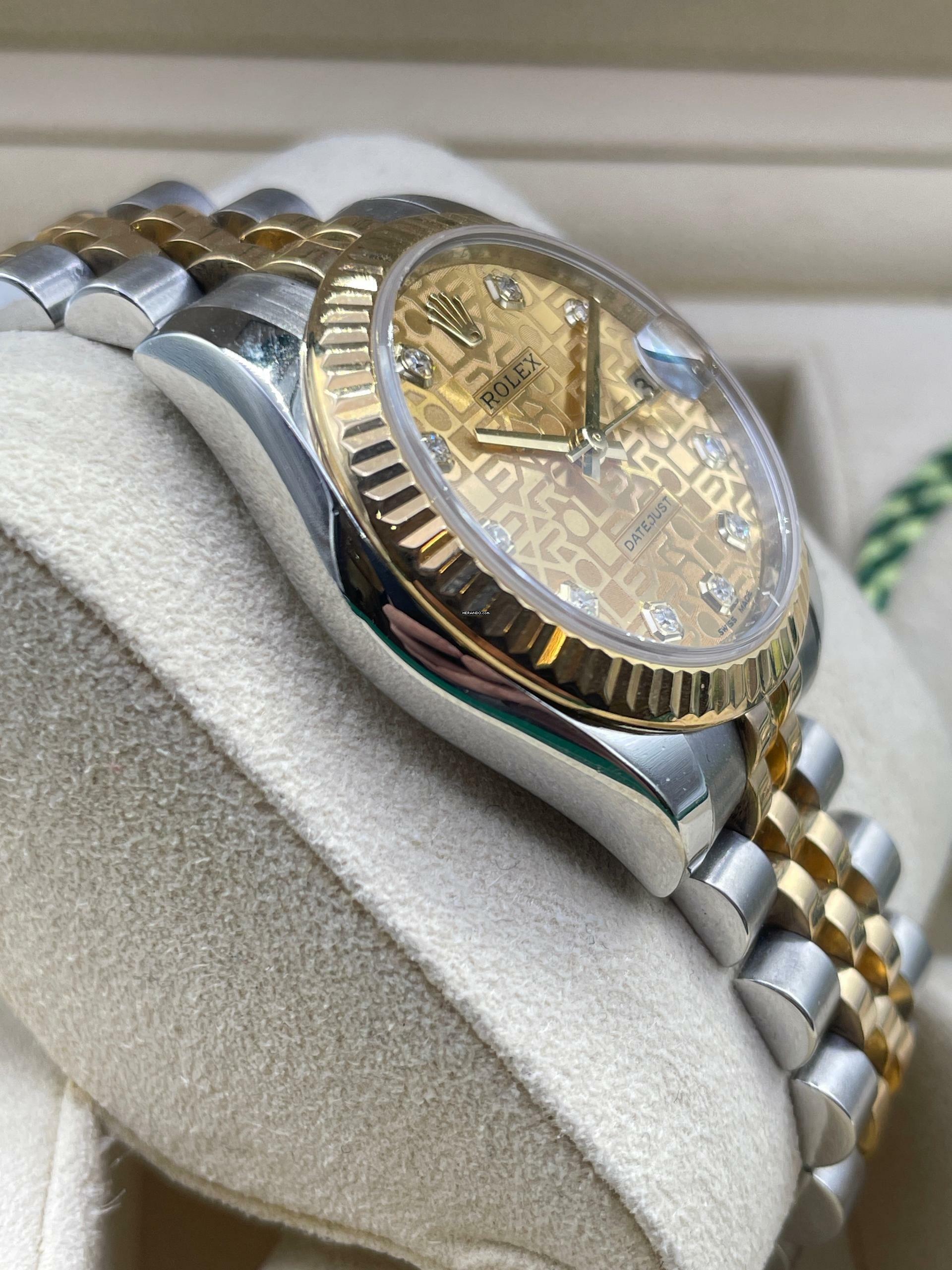 Thumbnail von Rolex Lady-Datejust 31 FULL SET - CHAMPAGNE ANNIVERSARY DIAMOND DIAL JUBILEE
