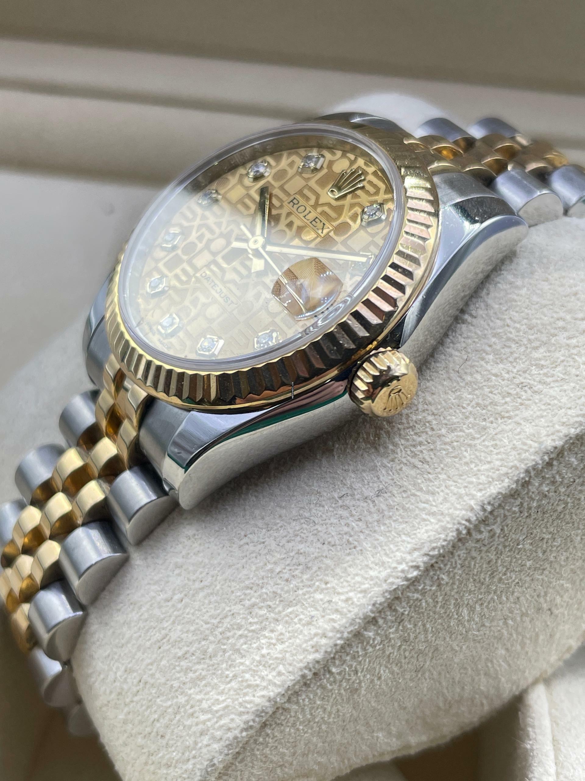 Thumbnail von Rolex Lady-Datejust 31 FULL SET - CHAMPAGNE ANNIVERSARY DIAMOND DIAL JUBILEE