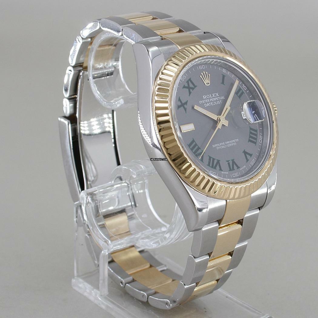 Thumbnail von Rolex Datejust II Wimbledon Ø 41 mm Stahl/18k Gelbgold Full Set