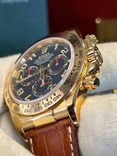 Thumbnail von Rolex Daytona 116518 Daytona LC 100-NOS-Neuer Service Full Set Blue Racing Dial 18k Gelbgold