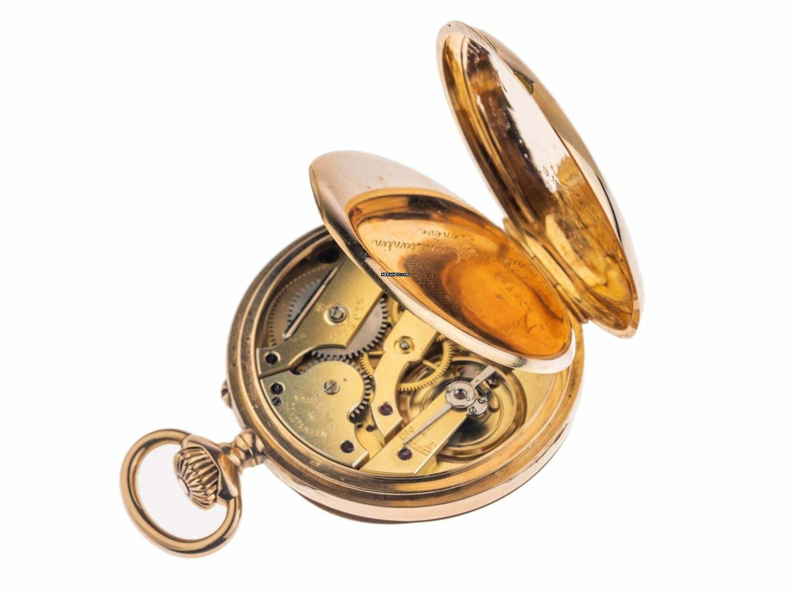 Thumbnail von Vacheron Constantin Classic Taschenuhr 1945 original Box sehr gut Vintage Taschenuhr Antik Savonette Staubdeckel 18kt Roségold 80g