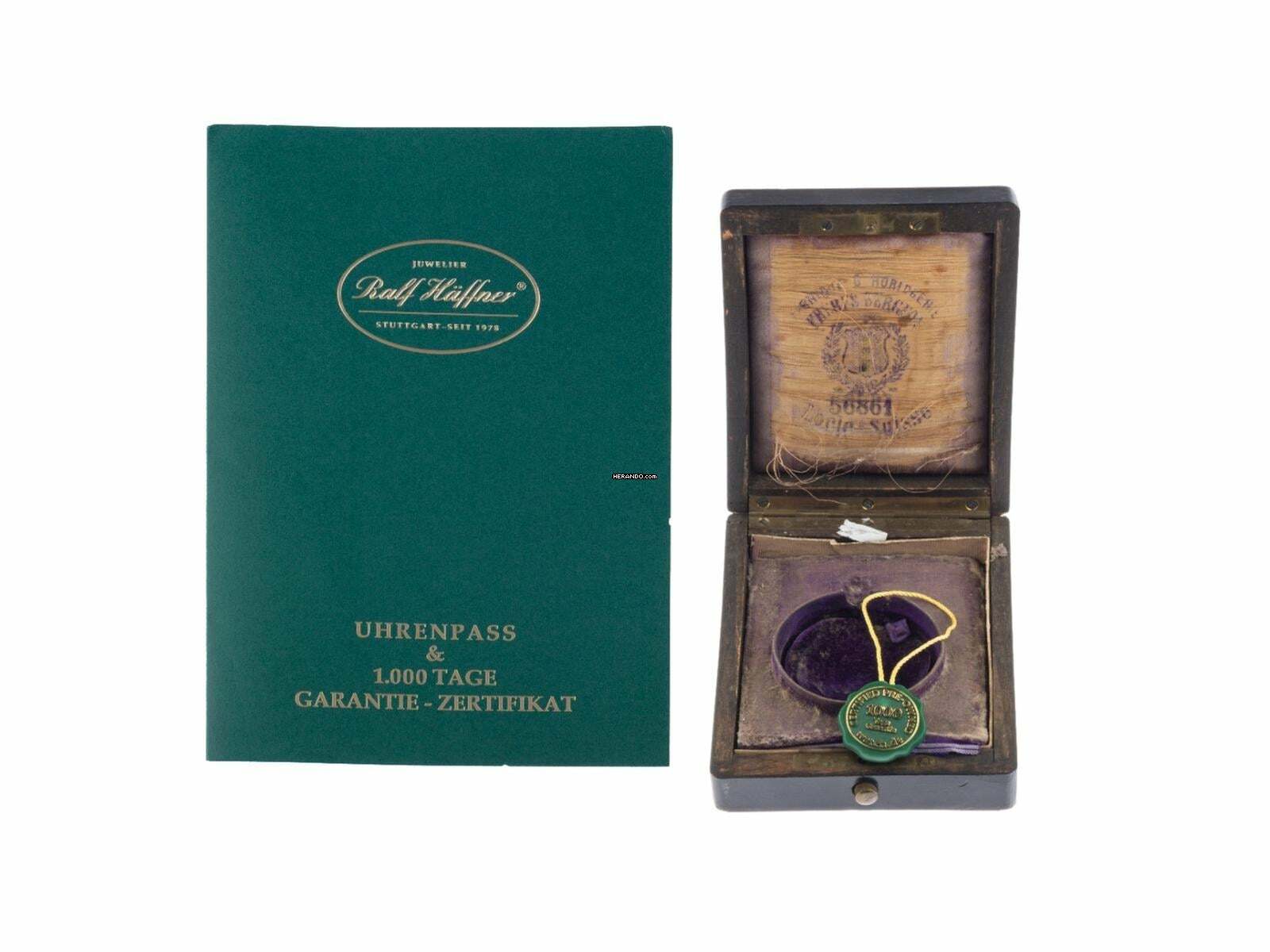 Thumbnail von Vacheron Constantin Classic Taschenuhr 1945 original Box sehr gut Vintage Taschenuhr Antik Savonette Staubdeckel 18kt Roségold 80g