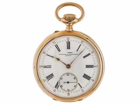  Vacheron Constantin Classic Taschenuhr 1945 original Box sehr gut Vintage Taschenuhr Antik Savonette Staubdeckel 18kt Roségold 80g 