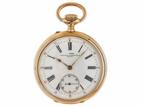 Thumbnail von Vacheron Constantin Classic Taschenuhr 1945 original Box sehr gut Vintage Taschenuhr Antik Savonette Staubdeckel 18kt Roségold 80g