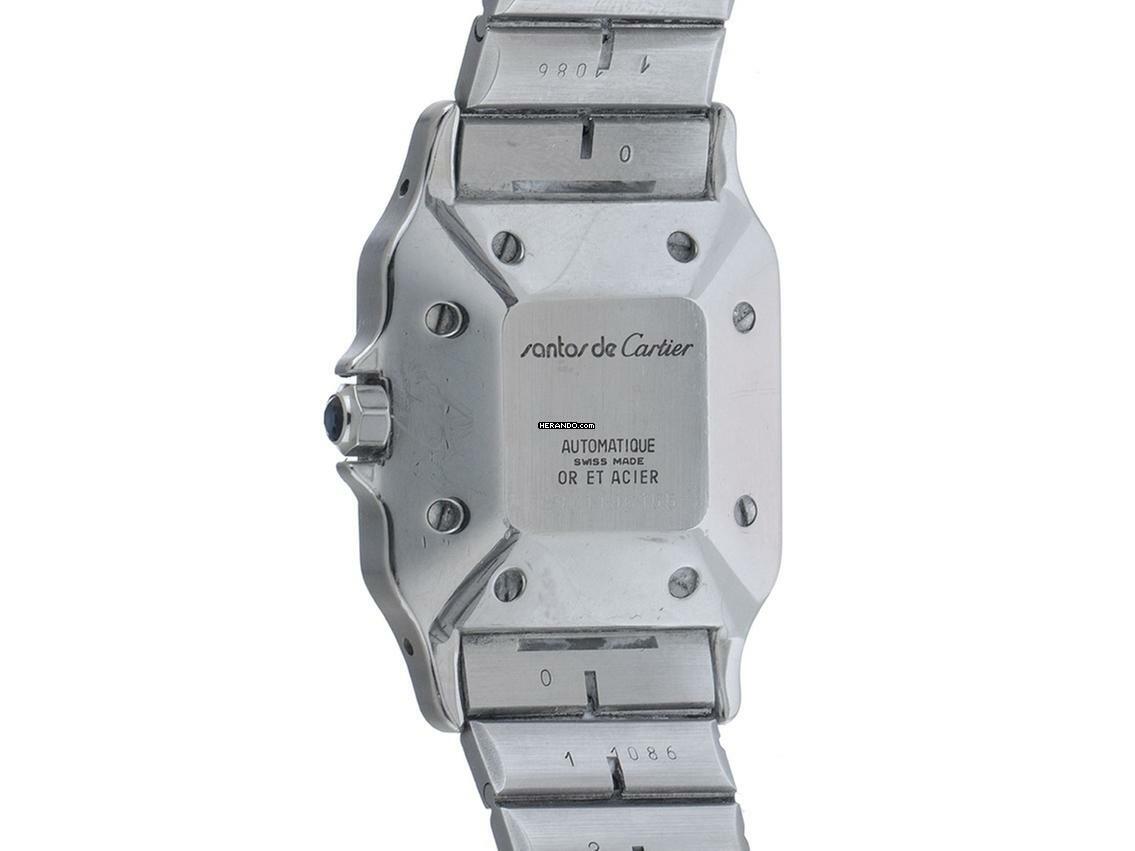 Thumbnail von Cartier Santos GM Großes Modell Ref.2961 1987 Full Set sehr gut Vintage Santos GM großes Modell Diamanten