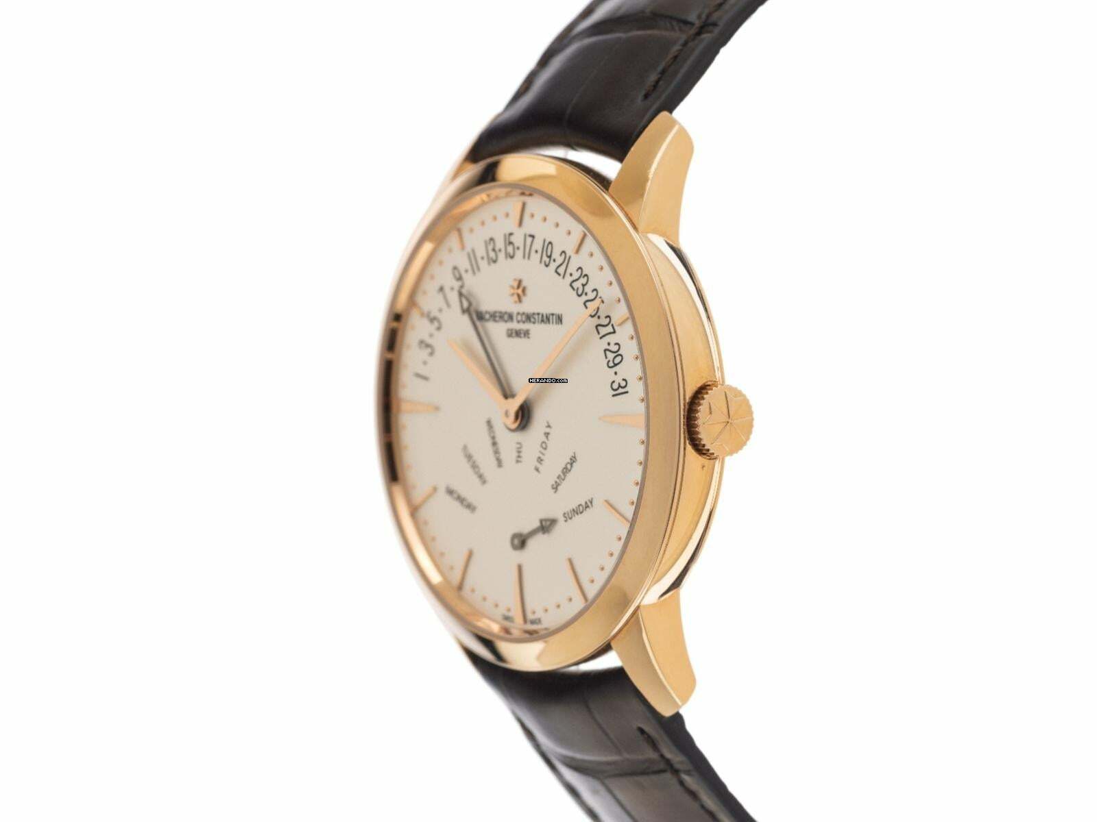 Thumbnail von Vacheron Constantin Patrimony Ref.4000U/000R-B110 2021 Full Set wie Neu Patrimony Retrograde Day-Date 18kt Roségold Krokoleder Faltschließe