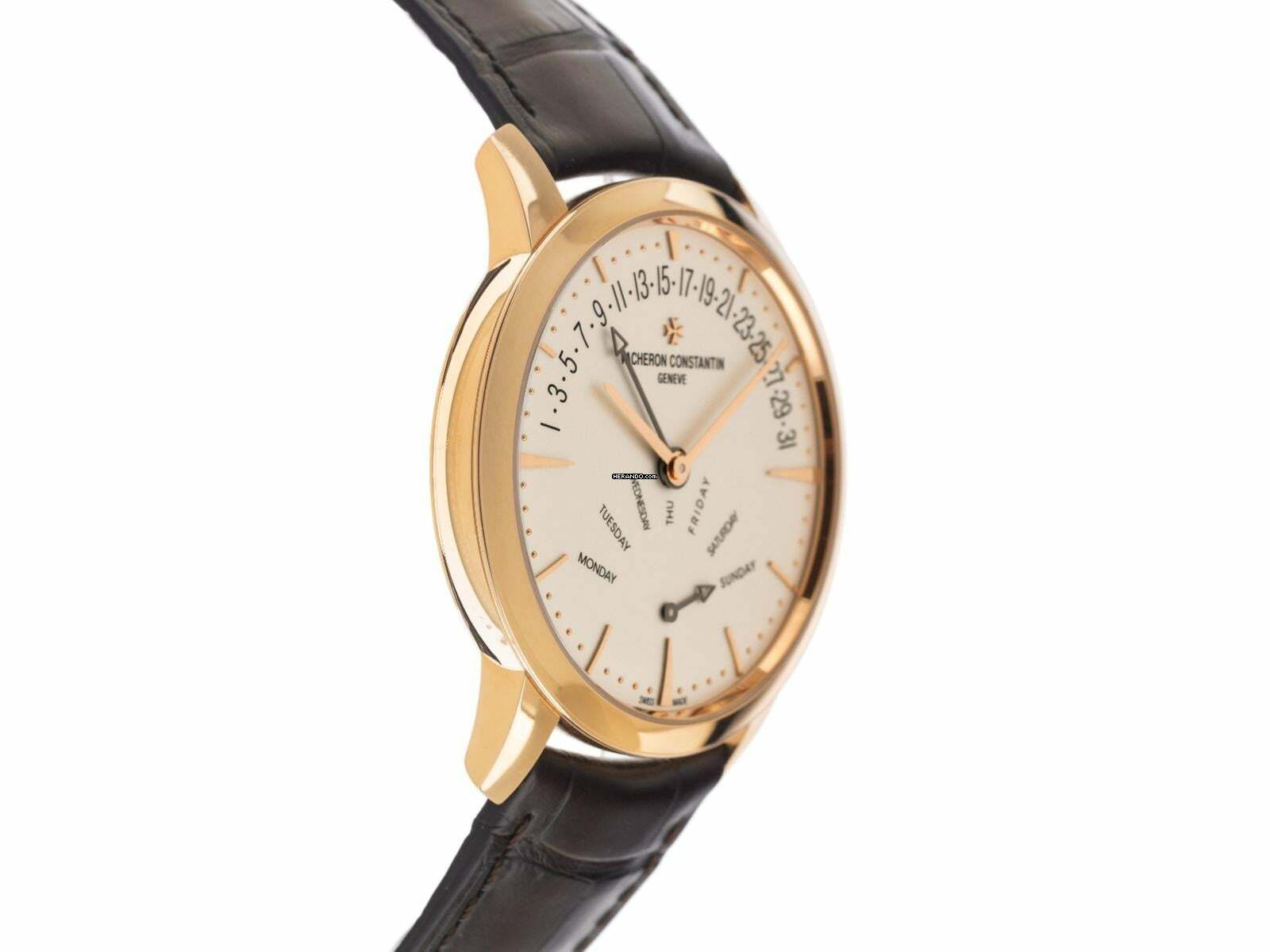 Thumbnail von Vacheron Constantin Patrimony Ref.4000U/000R-B110 2021 Full Set wie Neu Patrimony Retrograde Day-Date 18kt Roségold Krokoleder Faltschließe