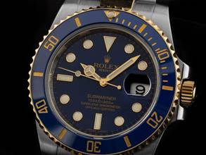 Thumbnail von Rolex Submariner Date Ref.116613LB 2016 Box&Beschreibung wie Neu Vintage Submariner Date Bluesy