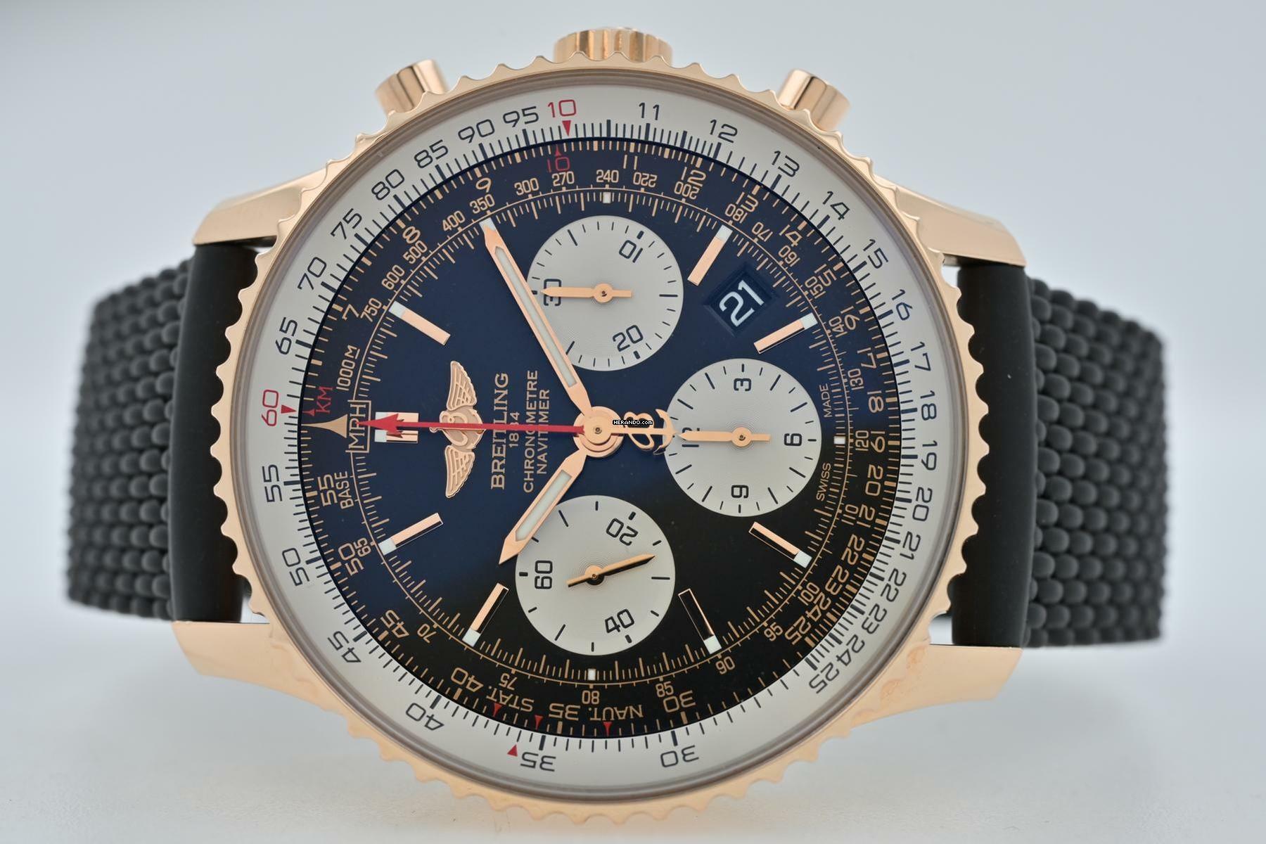 Breitling Navitimer 01 1 B01 43mm RB0120 18k Rose gold LC100