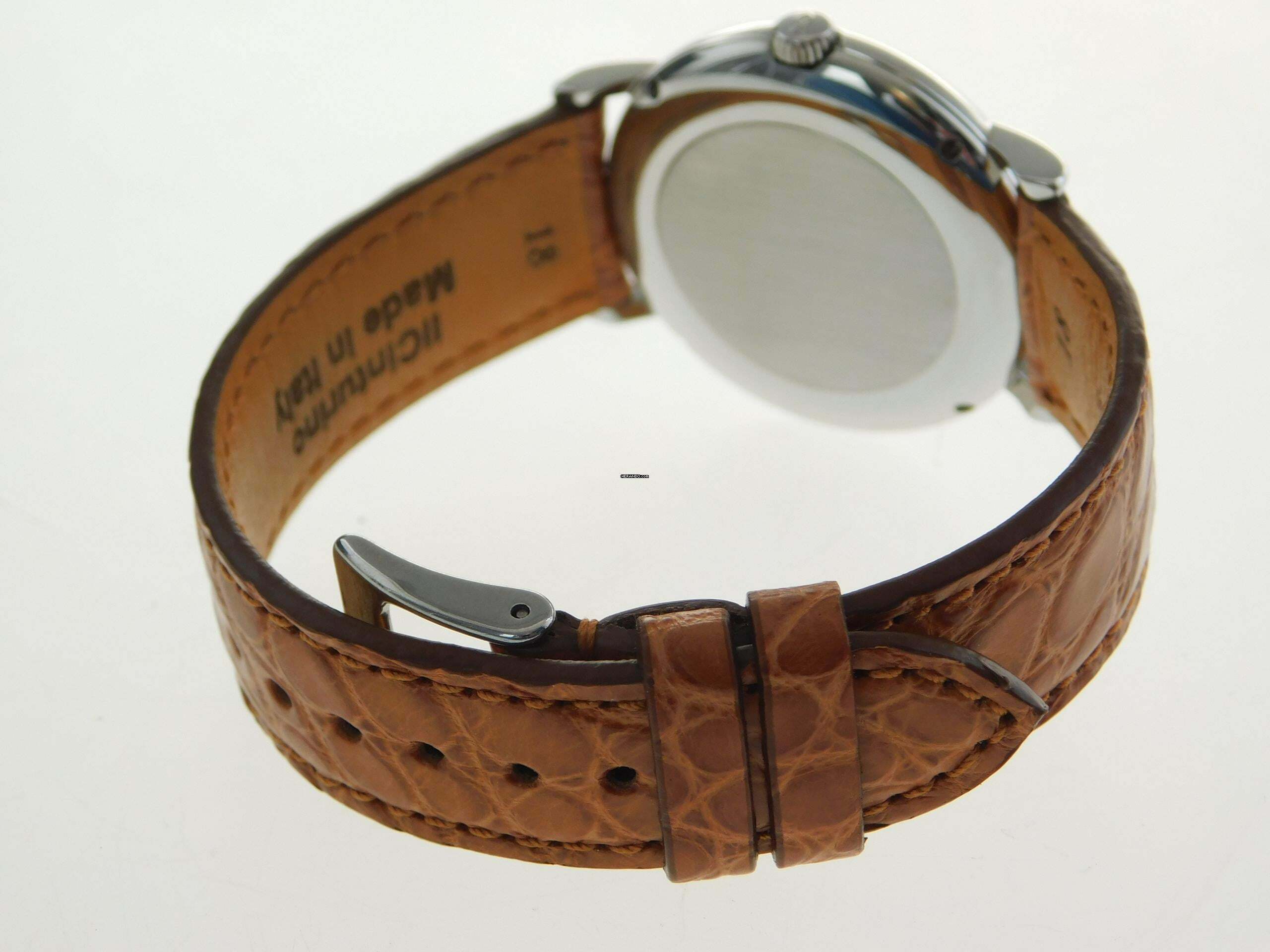 Thumbnail von IWC Portofino Automatic Edelstahl Datum 34 mm im Top Zustand Automatik mit Lederband