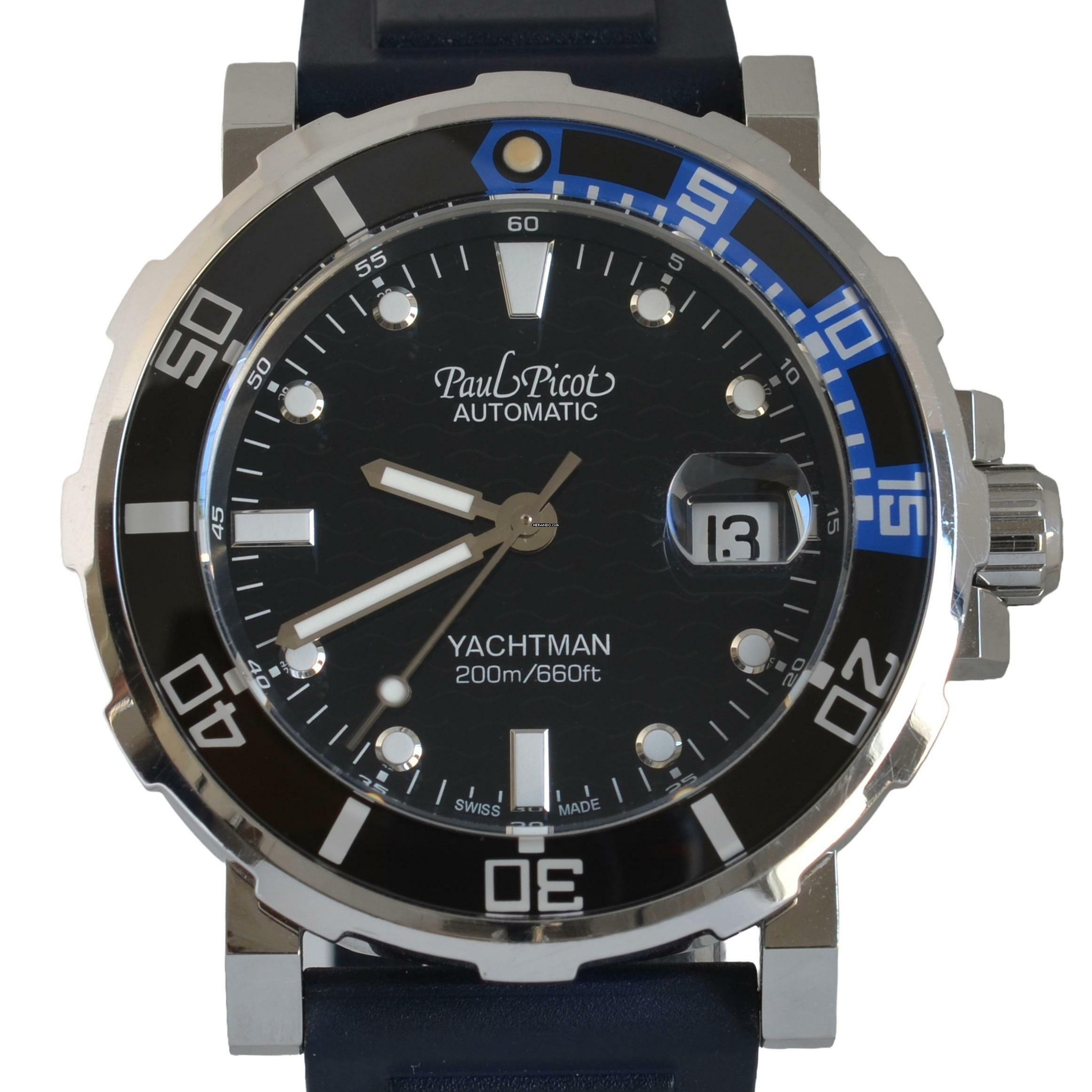 Thumbnail von Paul Picot Yachtman III P1151 Diver Date 43MM Full Set Like NEW