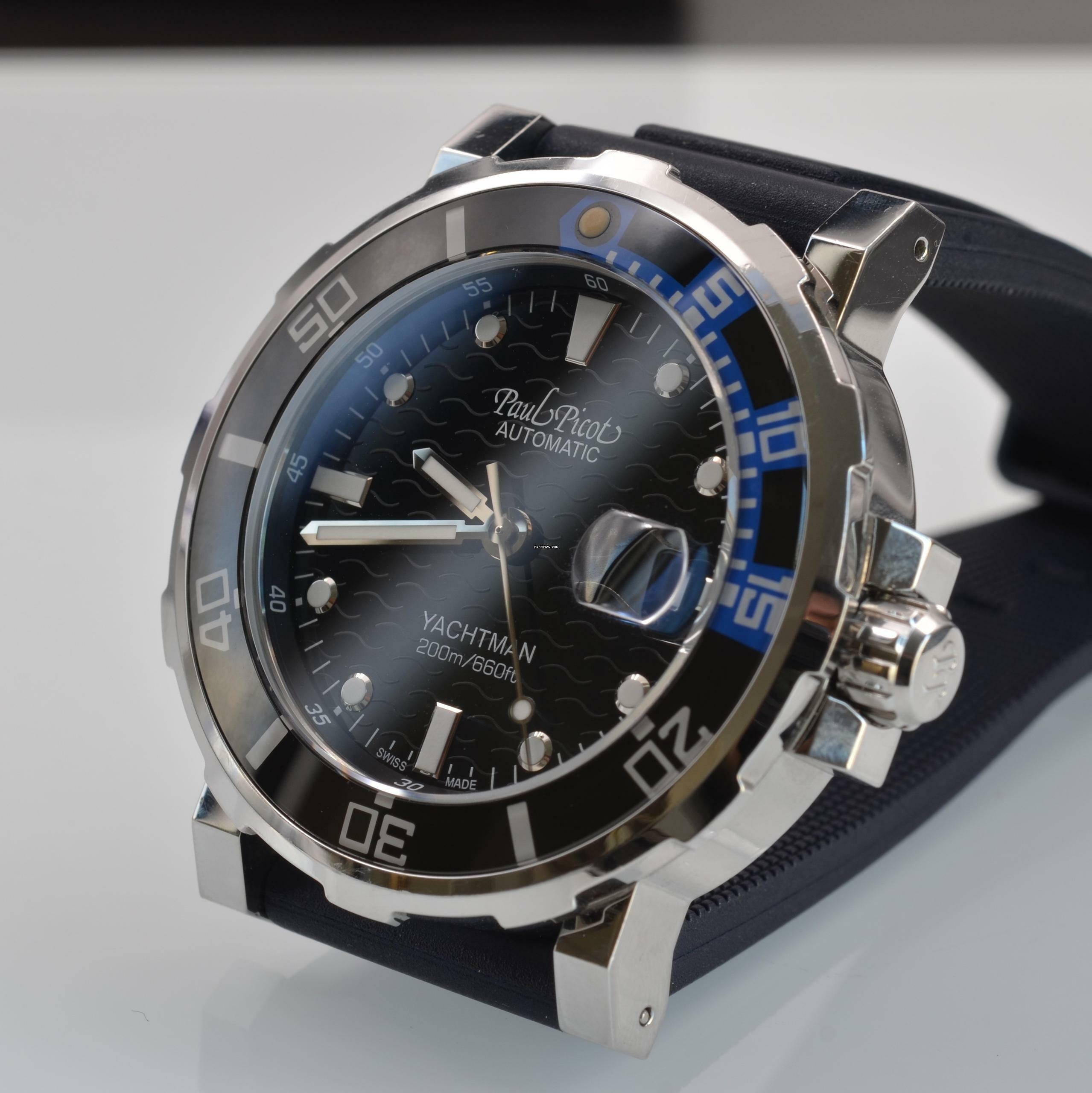 Thumbnail von Paul Picot Yachtman III P1151 Diver Date 43MM Full Set Like NEW