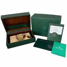 Thumbnail von Rolex Oyster Perpetual Date 15238 champagne dial yellow gold 18KT Full Set Like NEW