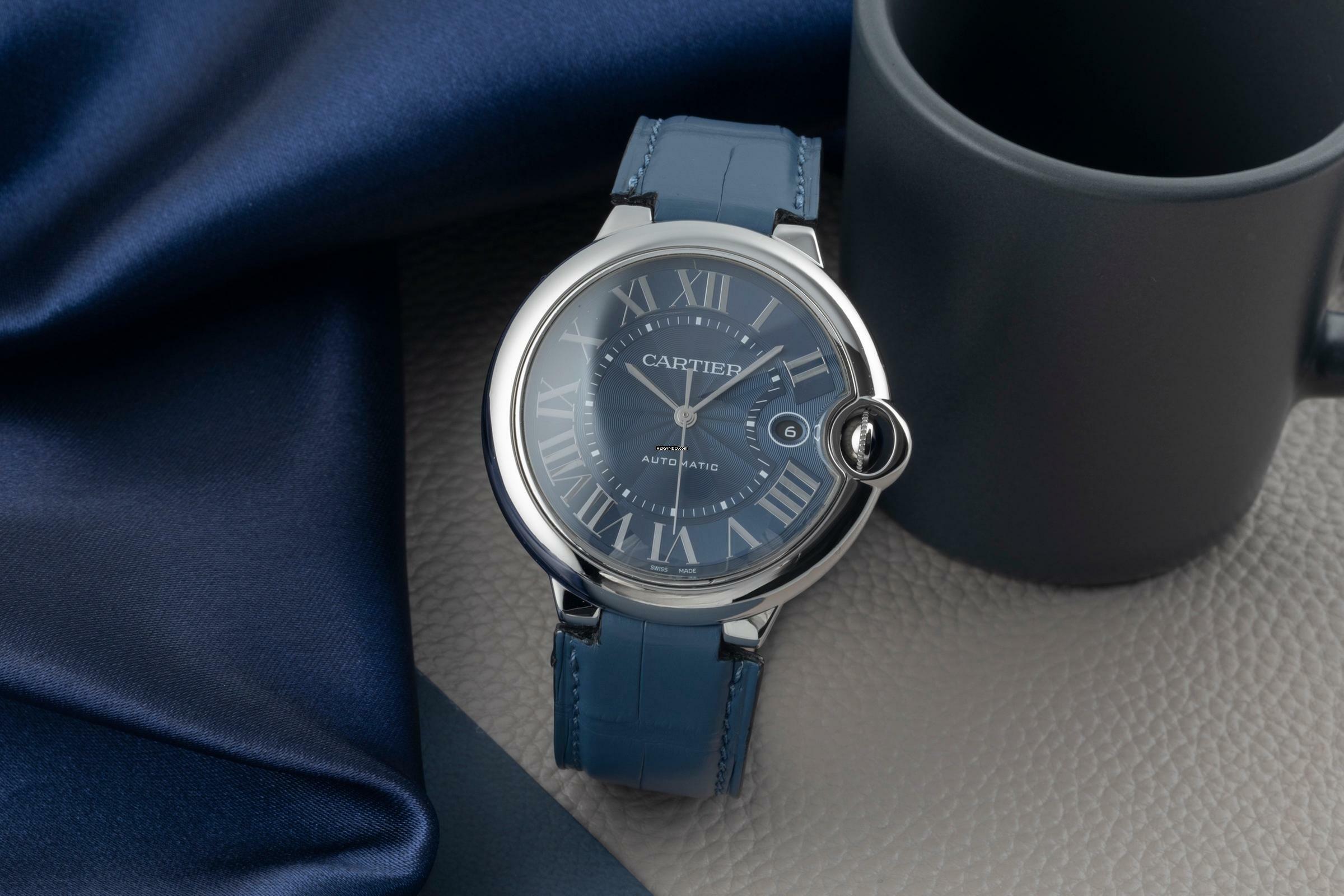 Thumbnail von Cartier Ballon Bleu 42mm De Cartier Automatik Stahl Ref. WSBB0025 Papiere 2020