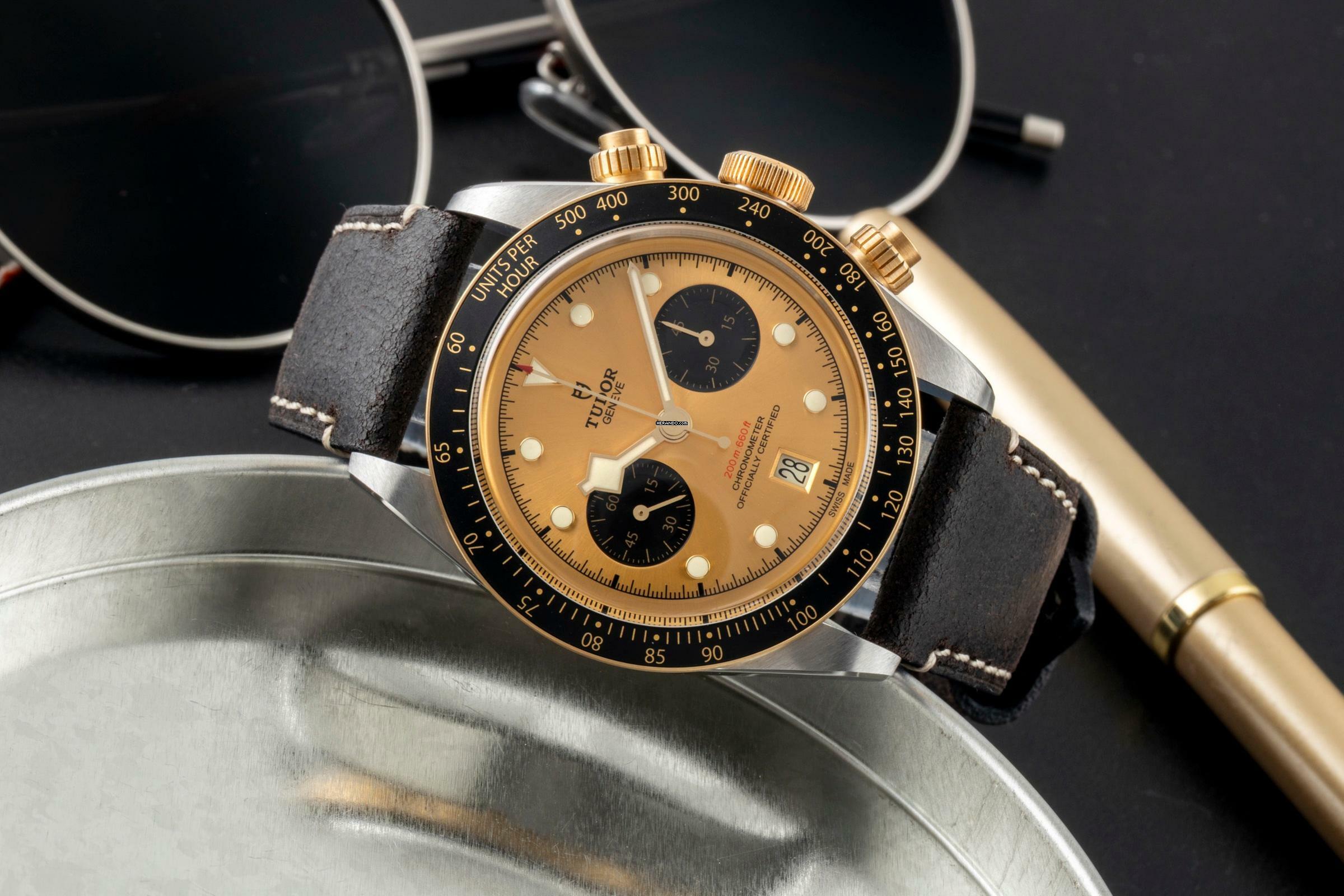 Thumbnail von Tudor Black Bay Chrono Stahl / Gold Automatik Ref. 79363N Box & Papiere 2023