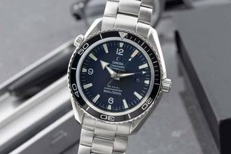 Thumbnail von Omega Seamaster Planet Ocean 45,5 Automatik Co Axial Ref. 2200.50.00 Papiere