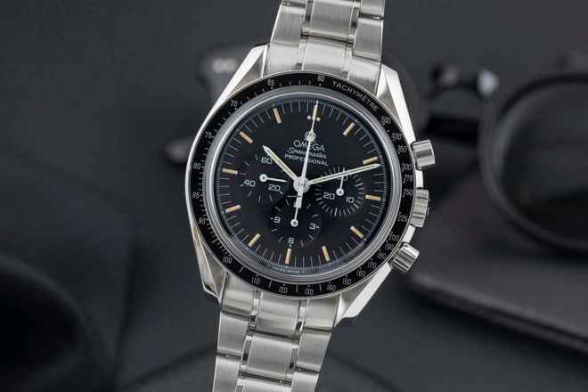  Omega Speedmaster Professional Moonwatch Handaufzug Stahl Herren Ref. 3570.50.00 Papers 