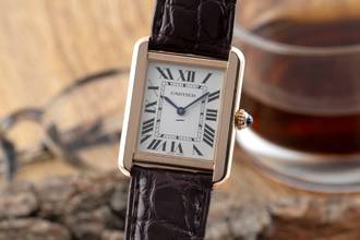 Thumbnail von Cartier Tank Solo 18k (0,750) Rotgold / Stahl Quarz Ref. W5200024 B&P 2018