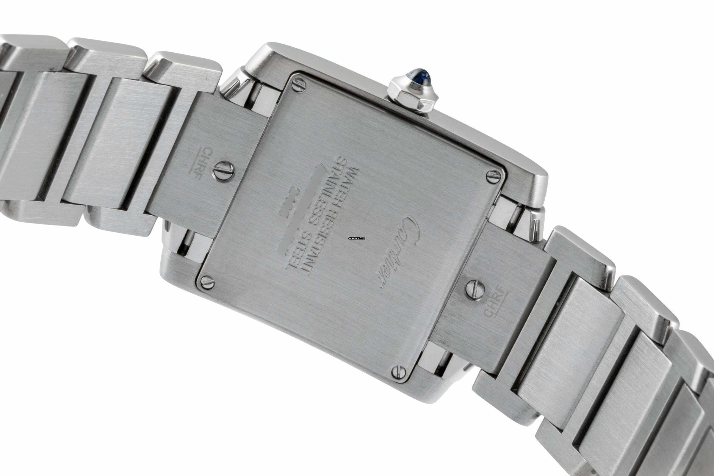 Thumbnail von Cartier Tank Française Silver Dial Medium Edelstahl Damenuhr Ref. W51011Q3