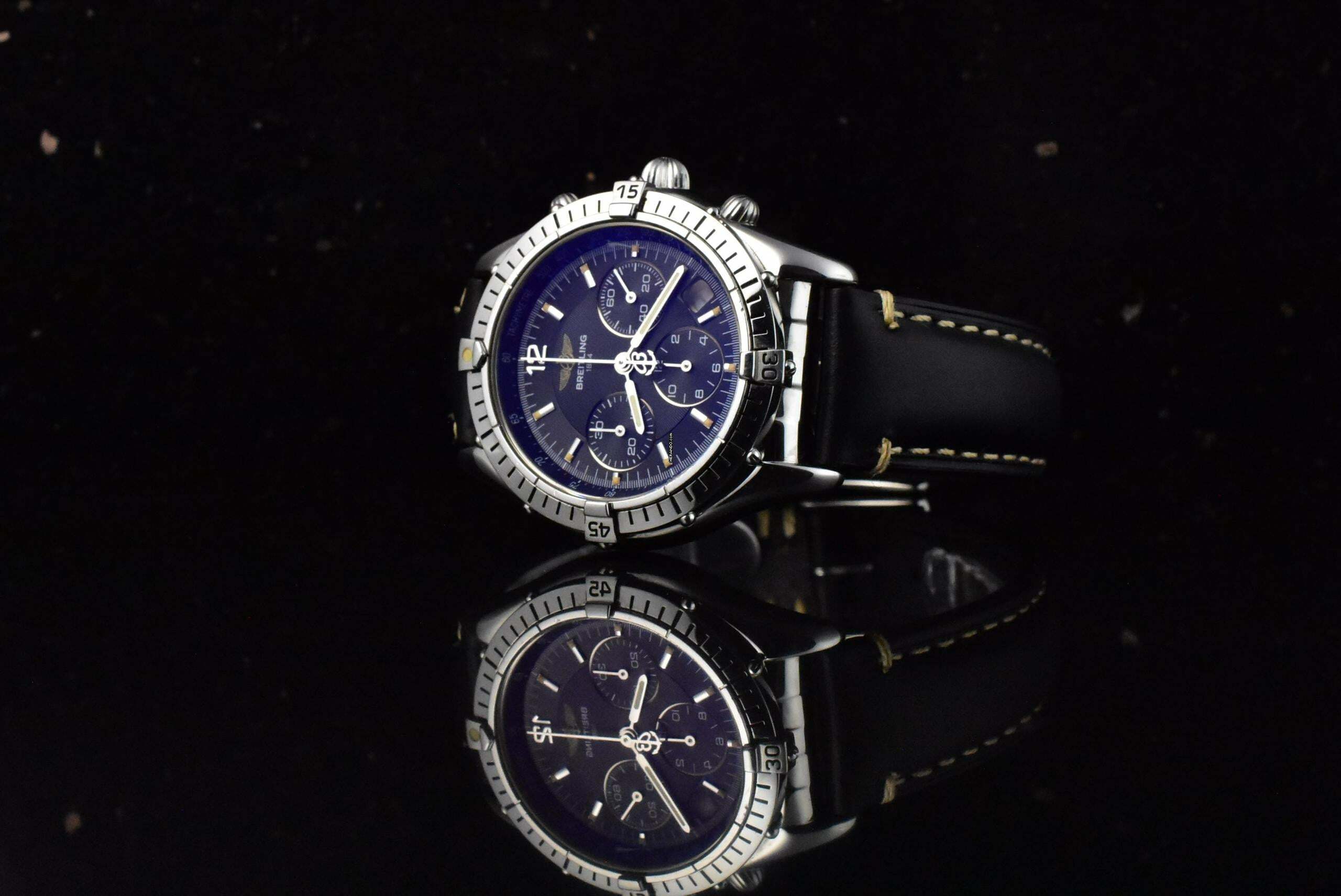 Thumbnail von Breitling Chrono Cockpit A30012 A30012 Black Dial Automatik - Vintage 1996