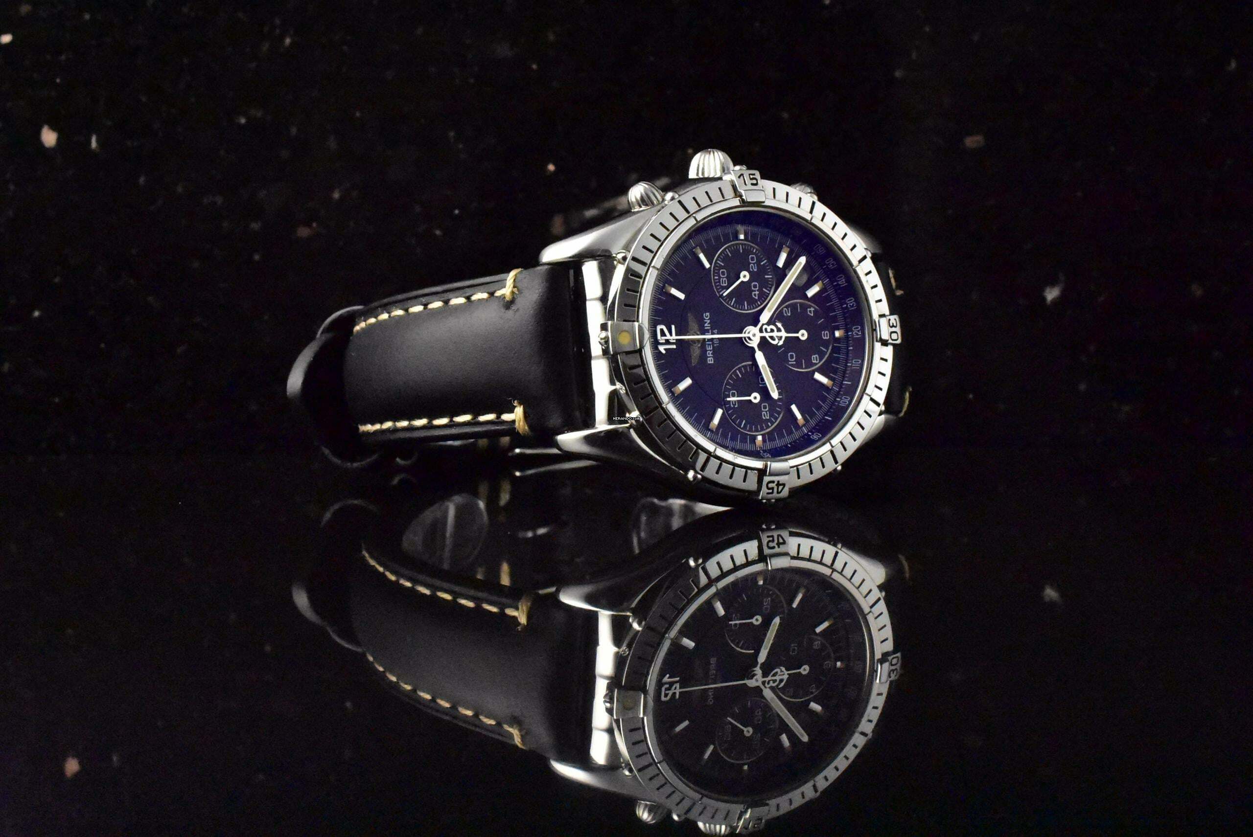 Thumbnail von Breitling Chrono Cockpit A30012 A30012 Black Dial Automatik - Vintage 1996