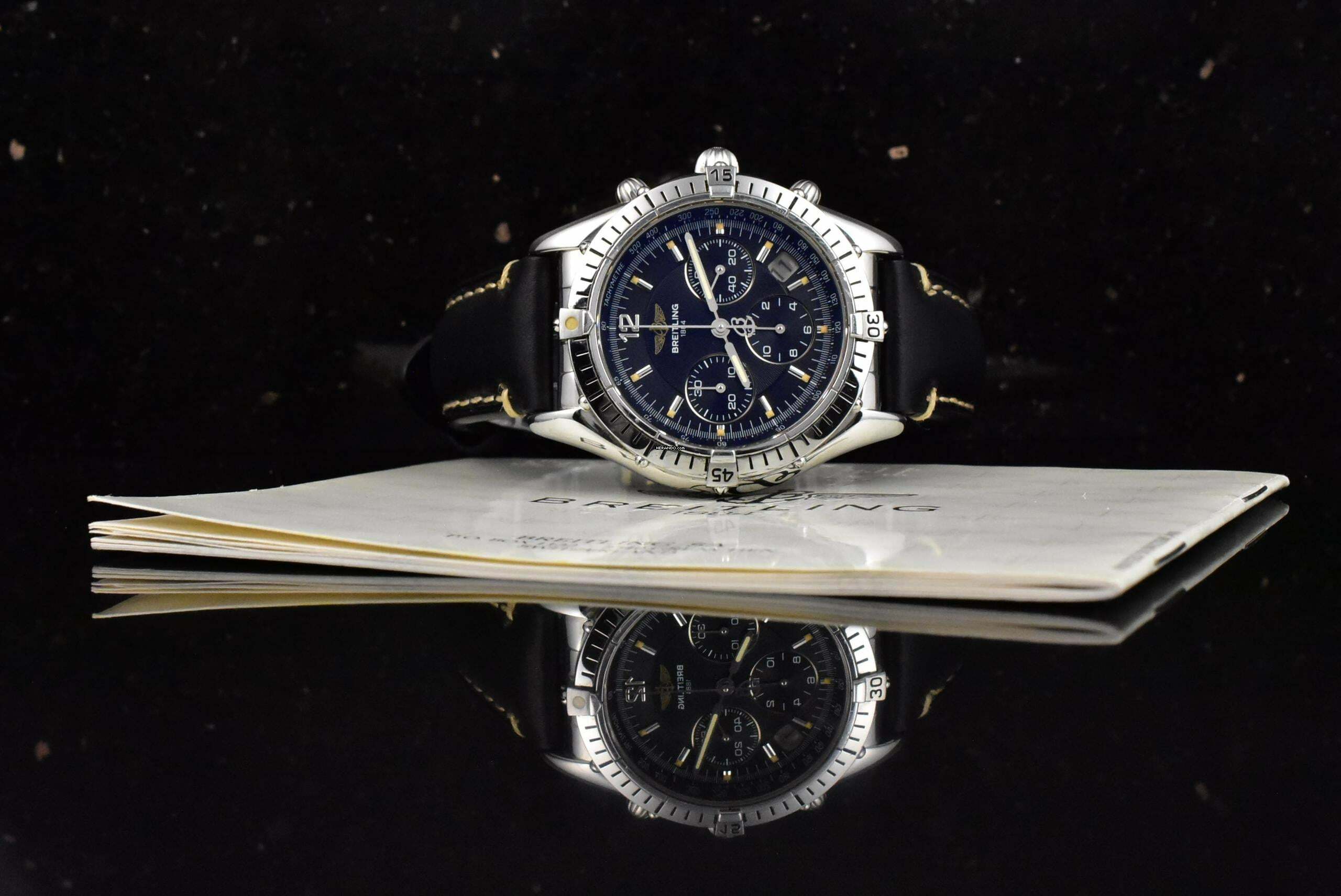 Thumbnail von Breitling Chrono Cockpit A30012 A30012 Black Dial Automatik - Vintage 1996