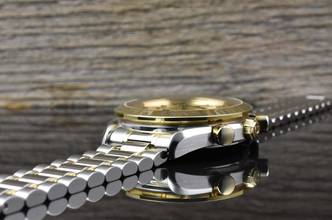 Thumbnail von Omega Speedmaster Date 39 Automatik TOP VINTAGE Steel / Gold