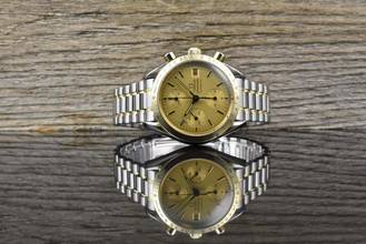 Thumbnail von Omega Speedmaster Date 39 Automatik TOP VINTAGE Steel / Gold