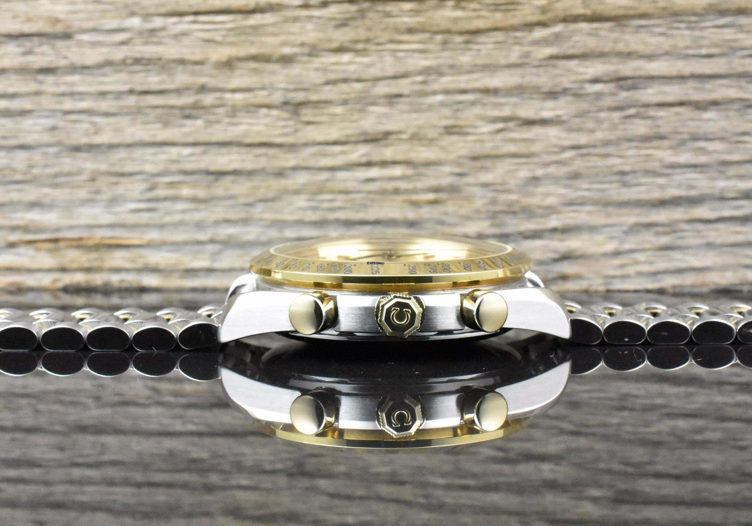 Thumbnail von Omega Speedmaster Date 39 Automatik TOP VINTAGE Steel / Gold