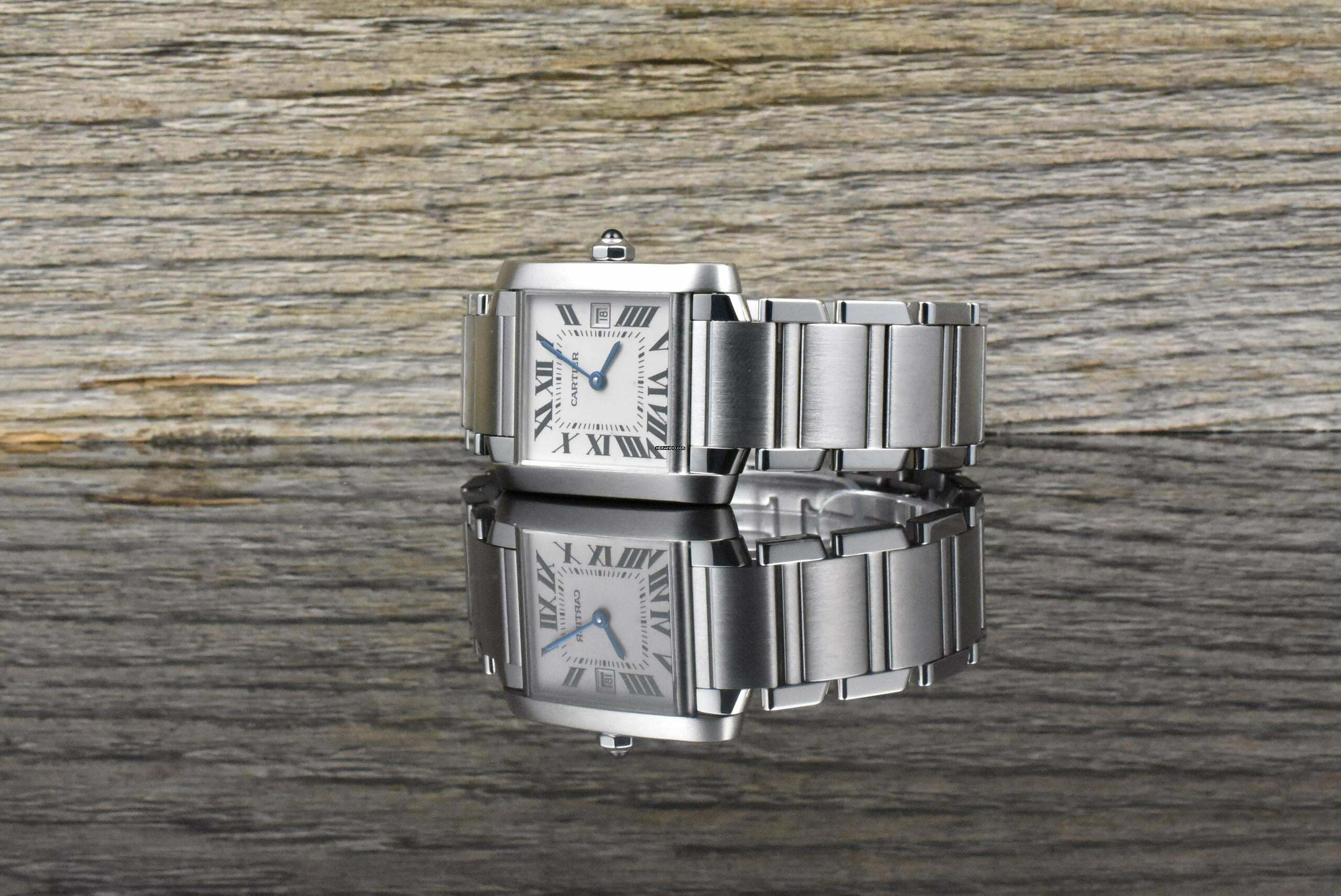  Cartier Tank Française Quarz 2465 Medium / Mide Size 