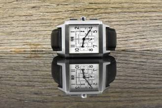 Thumbnail von Jaeger-LeCoultre Reverso Squadra Chronograph GMT Ref. Q7018620 Automatik Calibre 754 Zertifikat 2011