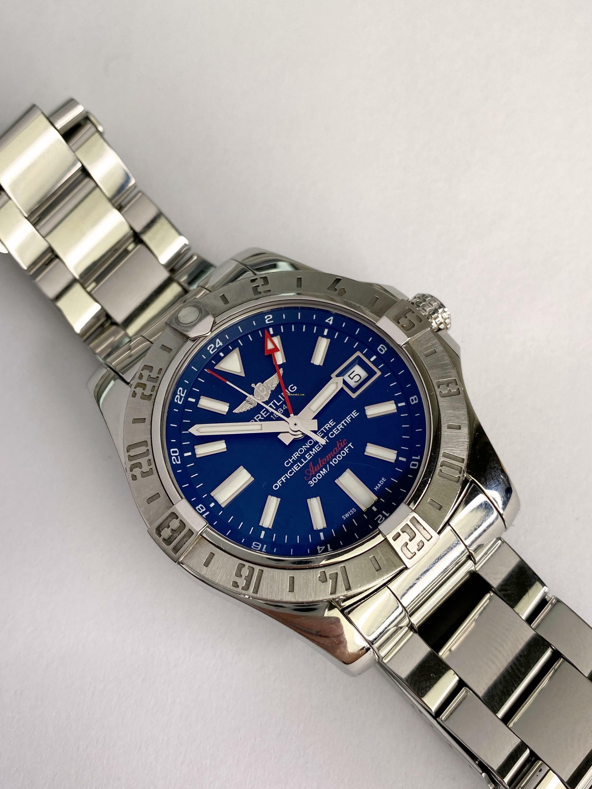Thumbnail von Breitling Avenger II GMT a3239011 Full Set Blue Dial Box Papers a3239011