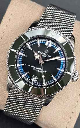  Breitling Superocean Heritage 42 B31 Automatic 42mm AB3111361L1A1 Green Dial Steel Bracelet Unworn/New Condition Full Set 4-2026 