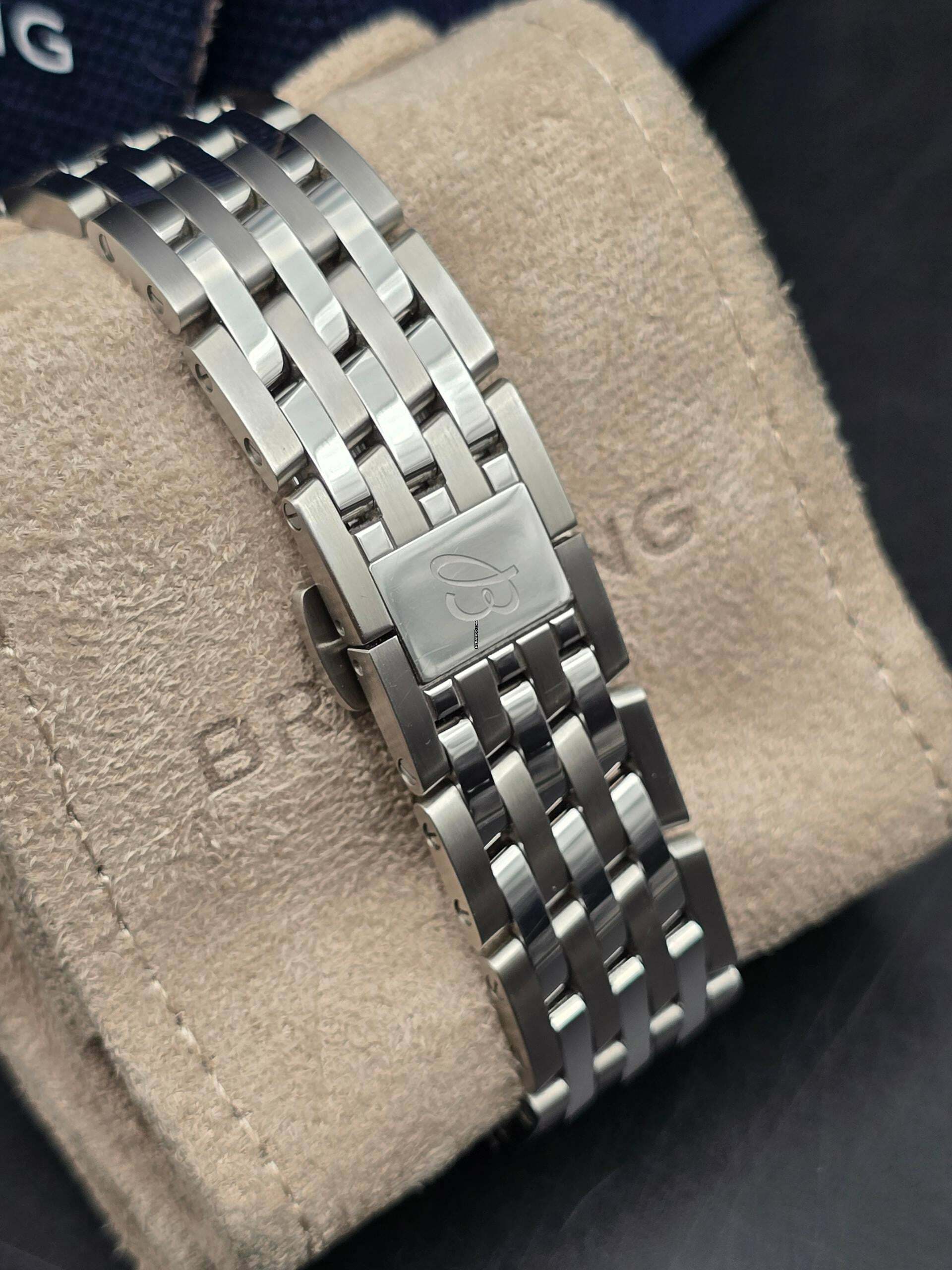 Thumbnail von Breitling Navitimer 1 B01 Chronograph 43mm AB0138241C1A1 'Ice Blue' dial Steel bracelet Very Good Full Set 6-2024 (warranty until 2032)