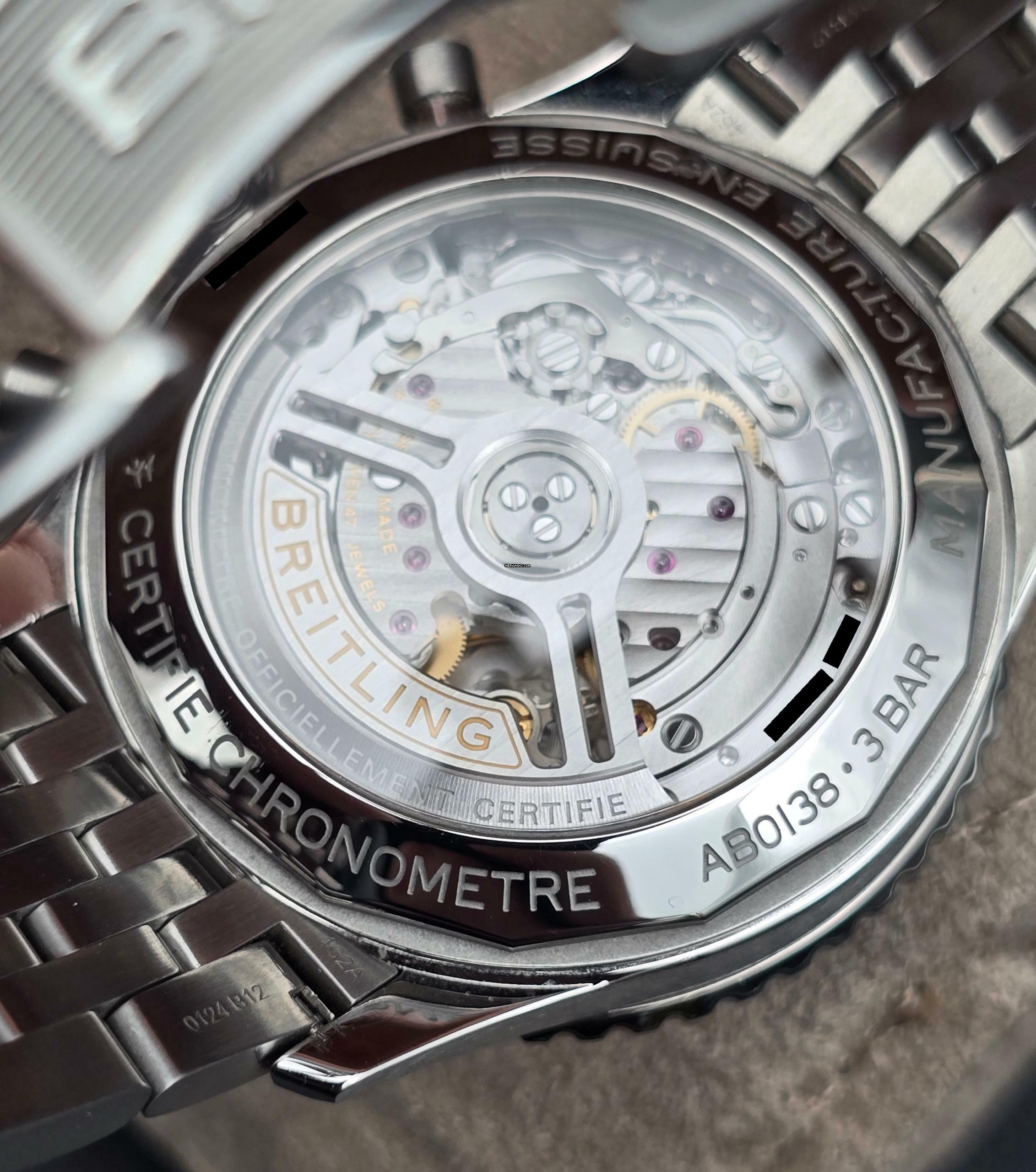 Thumbnail von Breitling Navitimer 1 B01 Chronograph 43mm AB0138241C1A1 'Ice Blue' dial Steel bracelet Very Good Full Set 6-2024 (warranty until 2032)