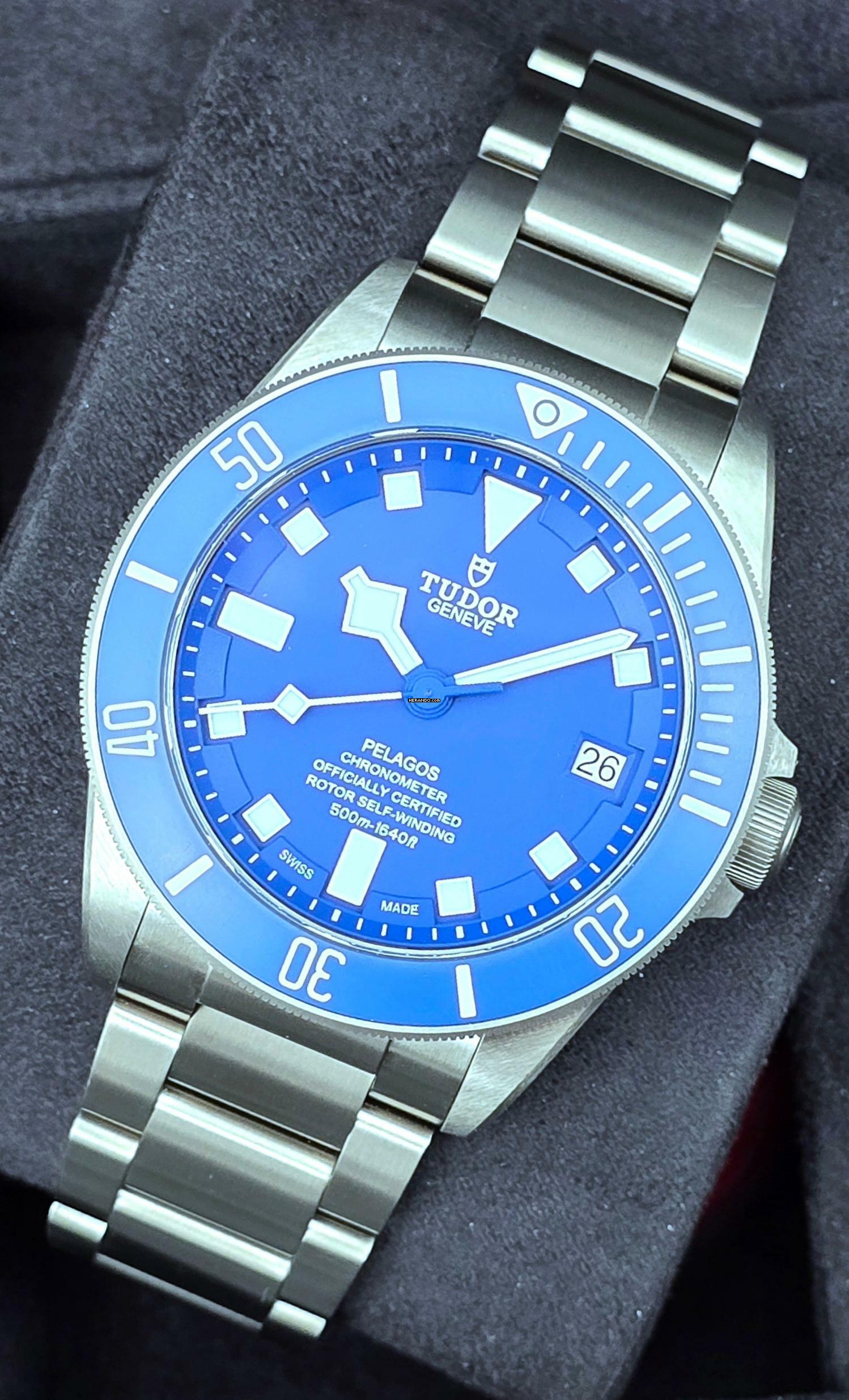  Tudor Pelagos 42mm M25600TB-0001 Blue Dial Titanium Unworn/New Condition Full Set 1-2026 